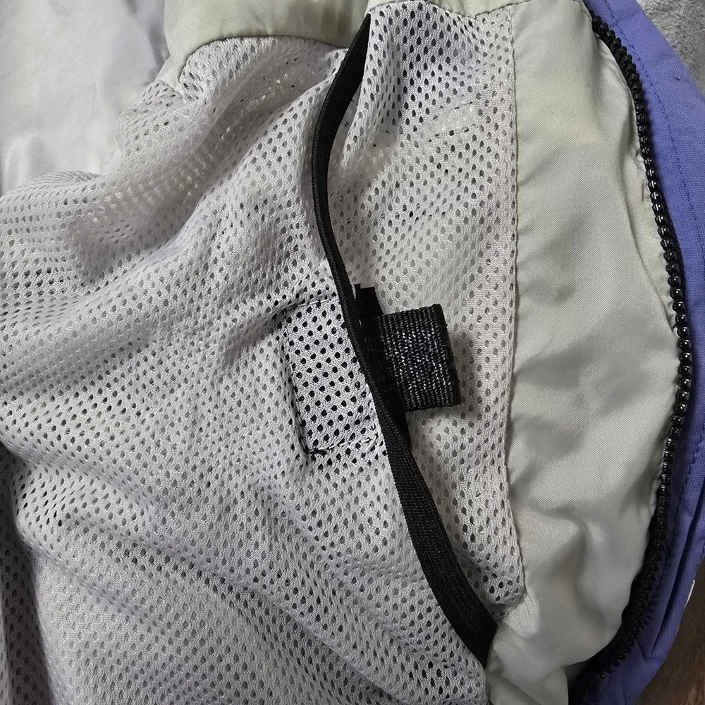 Columbia Women's Ski Jacket Size‎ L Lavender Blue White Winter Removable Liner